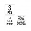 Set 3 burghie pentru puncte de sudura Yato YT-28921, HSS-Cobalt