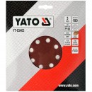 Set 3 discuri abrazive Yato YT-83463, pentru tencuiala, P100, 180mm