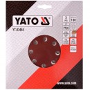Set 3 discuri abrazive Yato YT-83464, pentru tencuiala, P120, 180mm