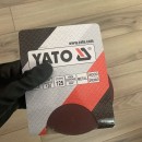 Set 3 discuri abrazive Yato YT-83466, Velcro P180, diametru 180 mm