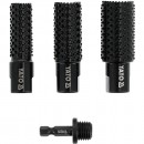 Set 3 freze cilindrice pentru prelucrat lemn 20,25,30 mm cu adaptor 