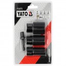 Set 3 freze cilindrice pentru prelucrat lemn 20,25,30 mm cu adaptor 