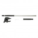 Set 3 gletiere profesionale inox 30/55/100cm, suport cu maner telescopic 85-200cm