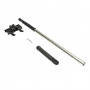 Set 3 gletiere profesionale inox 30/55/100cm, suport cu maner telescopic 85-200cm