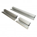 Set 3 gletiere profesionale inox 30/55/100cm, suport cu maner telescopic 85-200cm