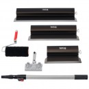 Set 3 gletire finisaj, 400,600,800 mm cu maner telescopic si rulou pentru glet
