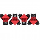 Set 4 cleme unghiulare cu arc