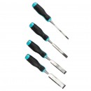 Set 4 dalti pentru lemn 6/12/19/25mm Cr-V, Detoolz