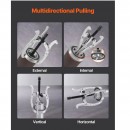 Set 4 extractoare rulmenti, 76,2 mm/101,6 mm/152,4 mm/203,2 mm, cu 2 si 3 falci