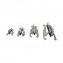 Set 4 extractoare rulmenti cu 3 brate 75mm, 100mm, 150mm, 200mm