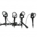 Set 4 lampi de gradina cu panou solar 2.5W/6V si baterie 3.7V/1.8Ah IP65 Breckner Germany