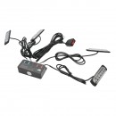 Set 4 lampi LED stroboscopice 24W, 12-24V, galben, unitate control cu 4 module 110x28x12mm