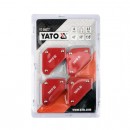Set 4 magneti pentru sudura Yato YT-08677, forta retinere 4.5 Kg