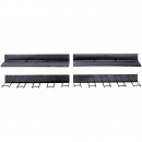 Set 4 organizatoare unelte, Vivatechnix Otel, carlige incluse, max 40 kg, Negru, 430 x 194 mm