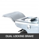 Set 4 roti pivotante, pentru schele, Capacitate 113 kg/roata, Cauciuc/Otel