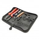 Set 4 scule sertizare cabluri elctrice si conectori MC4 panouri fotovoltaice Leader