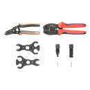 Set 4 scule sertizare cabluri elctrice si conectori MC4 panouri fotovoltaice Leader