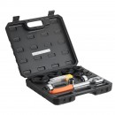 Set 6 perforatoare pentru tabla, antrenor cu clichet, in trusa, 2.7 – 50.8 mm, 1 x burghiu in trepte, Otel 40Cr
