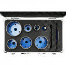 Set 7 carote diamantate 10-68mm, filet interior M14 + 2 discuri 115, 125mm pentru placi ceramice, marmura, granit Breckner Germany