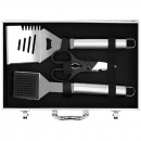 Set 7 ustensile  gratar din inox in  servieta 
