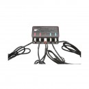 Set 8 stroboscoape cu 3 LED-uri, lumina galbena 12V Breckner Germany