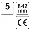 Set antifoane tip dop pentru urechi, Yato YT-7455, 5 perechi, 8-12mm, silicon