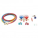 Set baterie manometru cu 2 cai pentru agent frigorific, AC R22 Breckner Germany