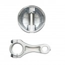 Set biela si piston echipat cu segmenti 80mm, pentru compresor aer Tractor Forestier, motor Perkins
