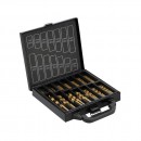 Set burghie titanate pentru metal in trusa 1-10mm,99 buc