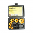 Set carote circulare Bi-Metal 22-64mm pentru lemn, rigips, PVC 9 piese Crownman