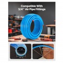 Set conducte cu fitinguri pentru compresoare aer, 30.48 m, Trei straturi HDPE/Aluminiu/HDPE