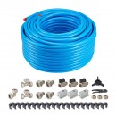 Set conducte cu fitinguri pentru compresoare aer, 91.4 m, Trei straturi HDPE/Aluminiu/HDPE