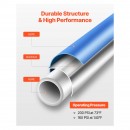 Set conducte cu fitinguri pentru compresoare aer, 91.4 m, Trei straturi HDPE/Aluminiu/HDPE