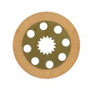Set discuri frictiune 222x49.5x3.9mm Z=15, placa 240x140x3.8mm pentru JCB 1700B, 214, 215, 216, 217, 3C, 3CX, 3D, 3DX, 4C, 4CN, 4CX OEM 450-10224/450-10226