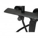 Set dus Premium multifunctional de perete din cupru, 3 functii curgere apa, dus dreptunghiular tip ploaie, para de dus, negru mat