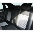 Set huse scaune auto Premium Negru-Gri universale, design sport ergonomic, piele ecologica cu insertii textile, fata + spate 11 piese