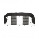 Set huse scaune universale gri negru