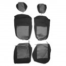 Set huse scaune universale gri negru