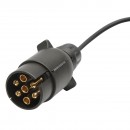 Set lampi LED magnetice pentru remorca, fisa 7 pini, cablu intre stopuri de 2,5m, cablu fisa 7.5m 12 V Breckner Germany