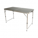 Set masa pliabila camping cu 4 scaune din aluminiu, portabila tip valiza, reglabila pe inaltime 120x60cm Breckner Germany