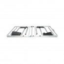 Set masa pliabila camping cu 4 scaune din aluminiu, portabila tip valiza, reglabila pe inaltime 120x60cm Breckner Germany