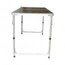 Set masa pliabila camping cu 4 scaune din aluminiu, portabila tip valiza, reglabila pe inaltime 120x60cm Breckner Germany