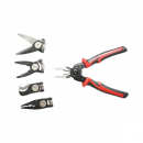 Set multifunctional 5 in 1 cu foarfeca, cleste patent, taiere, sertizare, dezizolare cabluri
