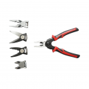 Set multifunctional 5 in 1 cu foarfeca, cleste patent taiere, sertizare, sfic, dezizolare cabluri