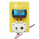 Set panou solar 50W fotovoltaic monocristalin regulator 10A 2xUSB 12/24V 4 becuri LED 9W Breckner Germany