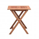 Set pliabil masa cu 2 scaune pentru balcon, Strend Pro Caracas, lemn de meranti, max.150 Kg, maro