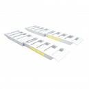 Set rampe pliabile aluminiu 1 tona pentru incarcare/descarcare 250x60x10.5cm