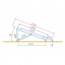 Sistem complet montare pe beton pentru 4 panouri solare fotovoltaice cu unghi 20 grade Breckner Germany