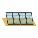 Sistem complet montare, structura acoperis pentru 4 panouri solare fotovoltaice cu unghi reglabil 15-30 grade Breckner Germany