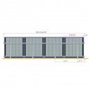 Sistem complet montare, structura acoperis pentru 4 panouri solare fotovoltaice cu unghi reglabil 15-30 grade Breckner Germany